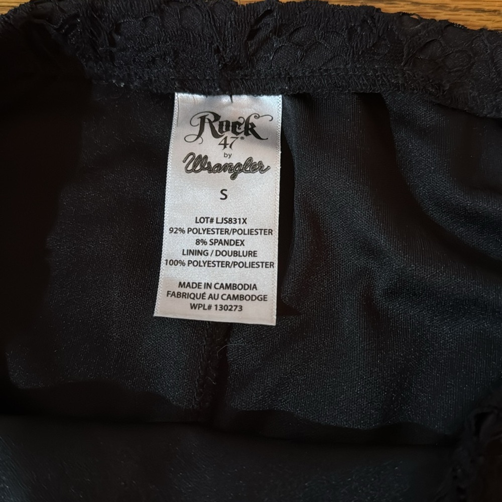 Wrangler  Black Fringe Skirt - Picture 5 of 5